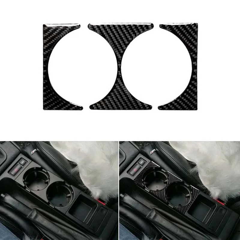 

Carbon Fiber Interior Center Cup Holder Cover Trim fit For BMW 3 Series E46 1998-2005