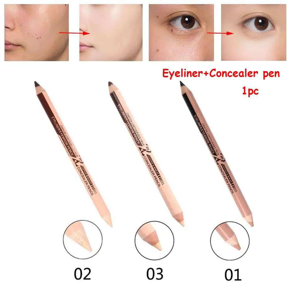 Профессиональная двухсторонняя ручка для бровей подводка глаз карандаш