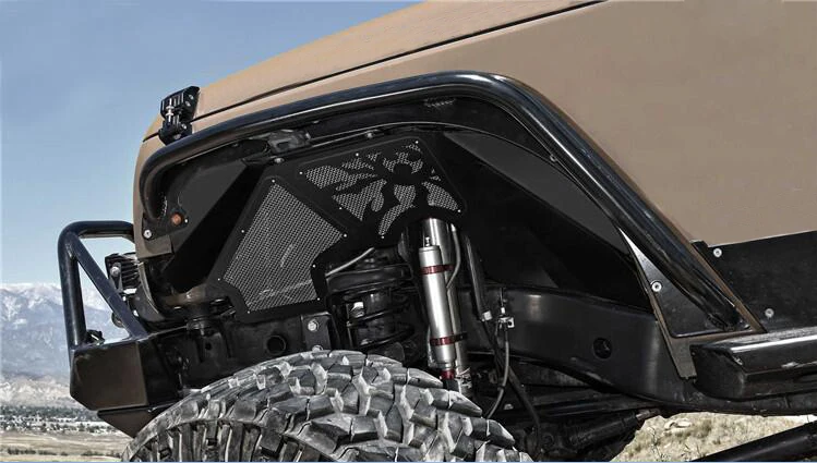 Комплект алюминиевых передних и внутренних крыльев J256 для Jeep Wrangler JK 07 17 Lantsun|wrangler