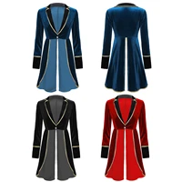 s xxxl women velvet swallow tailed coat casual long sleeve jacket winter warmer christmas carnival cosplay party costume