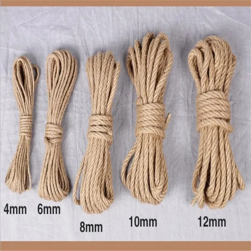 

10m long decorative hemp rope DIY manual accessories Photo wall rope Party Dressing Gift wrapping rope Christmas