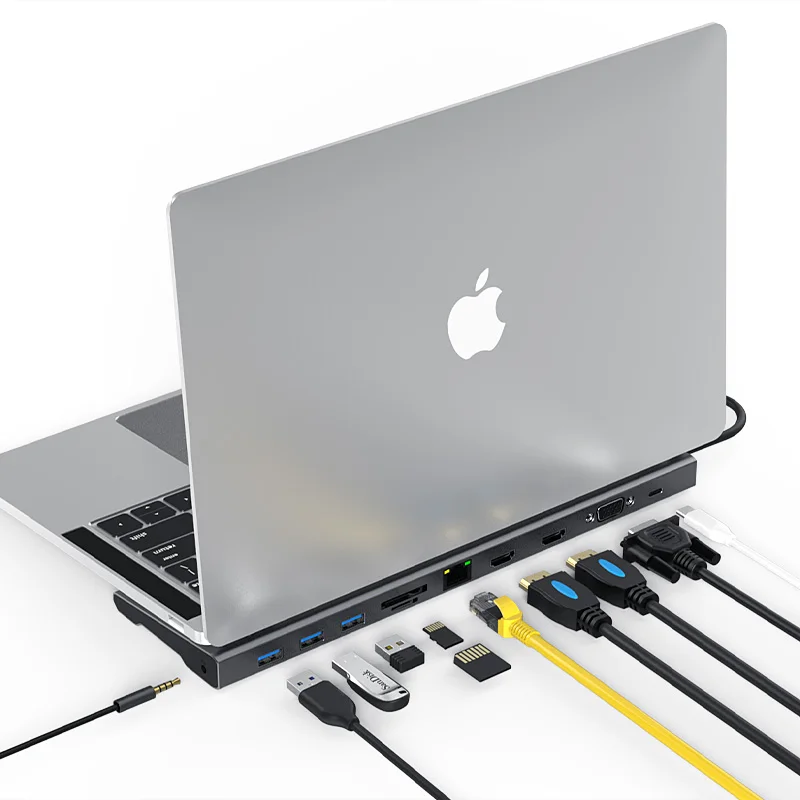 Blueendless концентратор USB Type C для HDMI VGA RJ45 Multi 3 0 сплиттер ноутбука сетевые Кардридеры