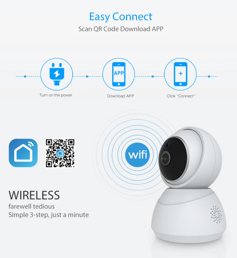 Умная IP камера Tuya 1080P HD Wi Fi с приближением и наклоном|Камеры видеонаблюдения| |