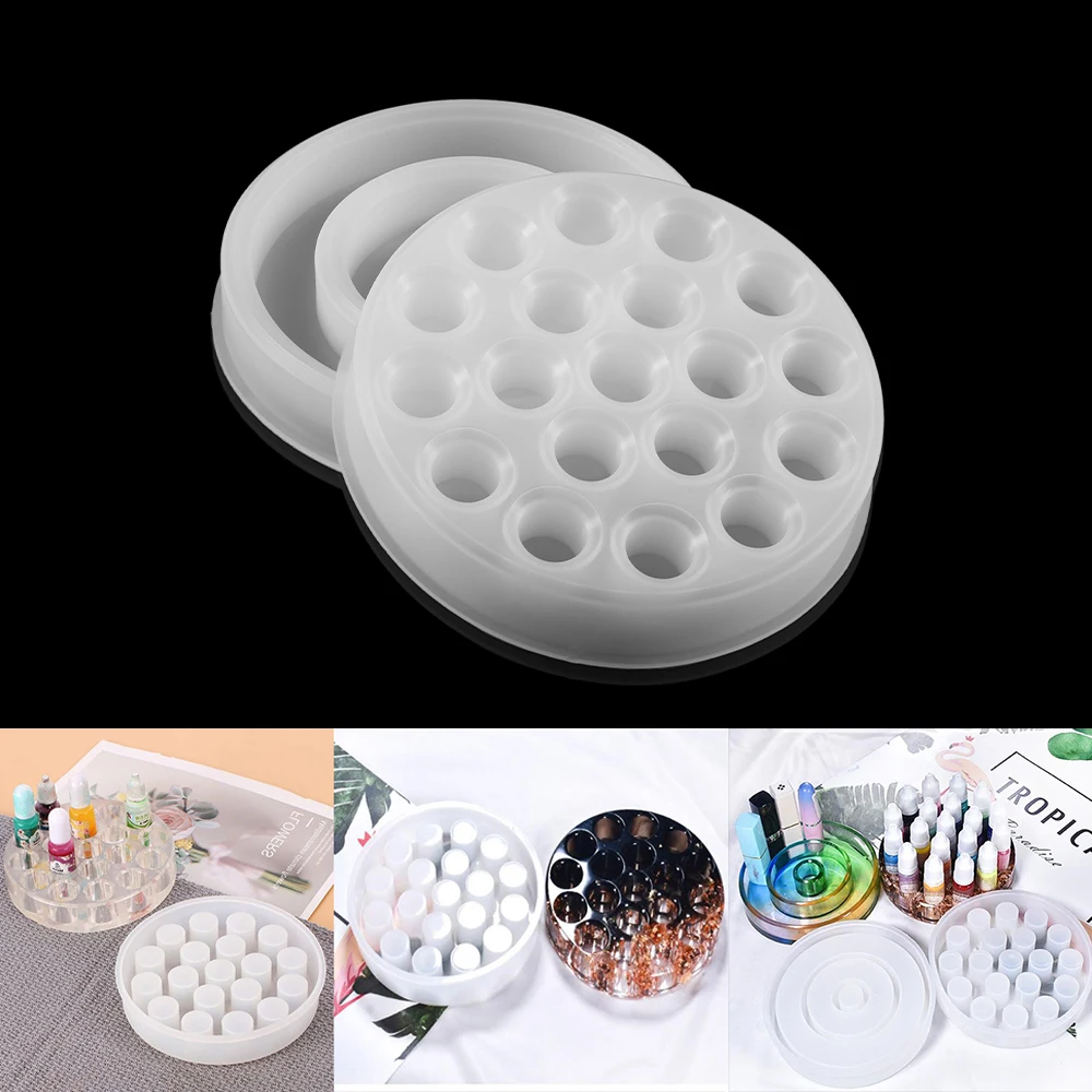 

1 Pcs Pigment Cosmetics Storage Boxes Epoxy Resin Mold Lipstick Bottle Box Silicone Mold for DIY Decor Craft Jewelry Making Tool