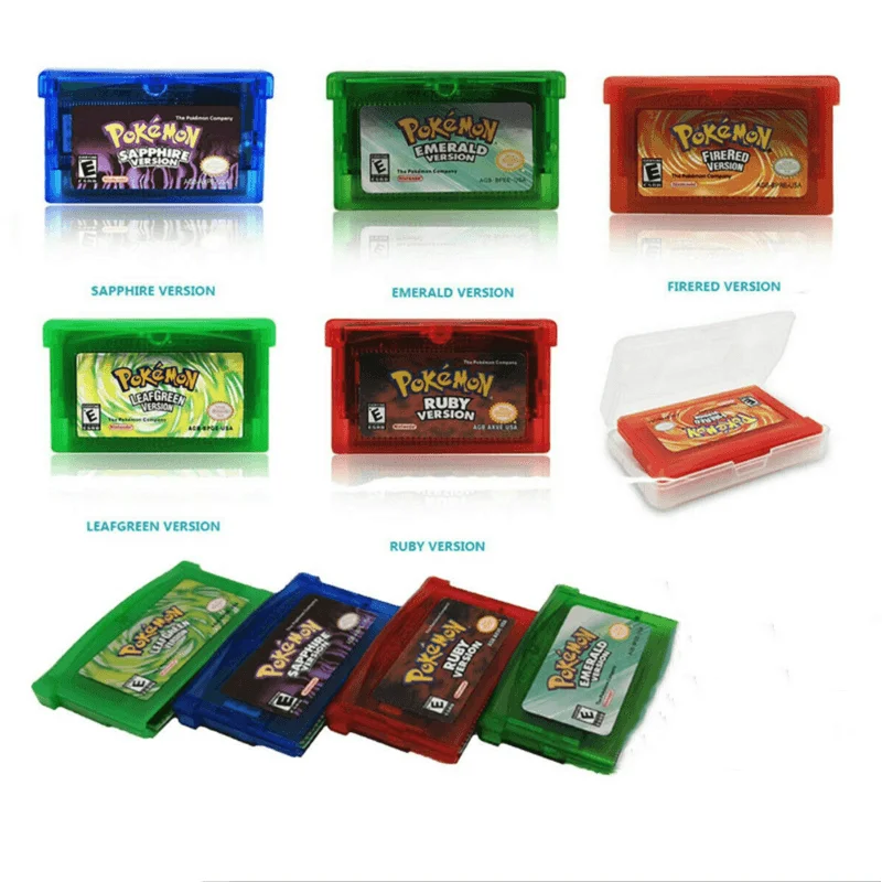 Видеоигра Pokemon изумрудная серия NDSL GB GBC GBM GBA SP Классическая коллекция цветная