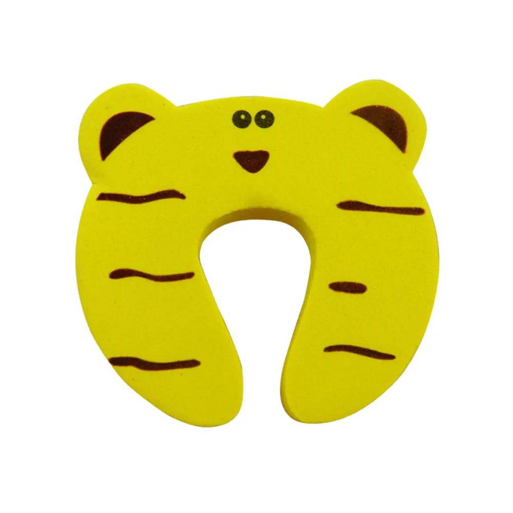 Bloqueador de puerta con dibujos de animales para ni&ntilde;os y beb&eacute;s, soporte de tope de seguridad, 10 unids/lote-3