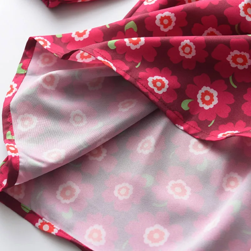 

2020 Autumn New Girls Doll Collar Floral Princess Dress Ruffled Long Sleeve Dresses for Girls 1-5 Years Elegant Girls Outfits