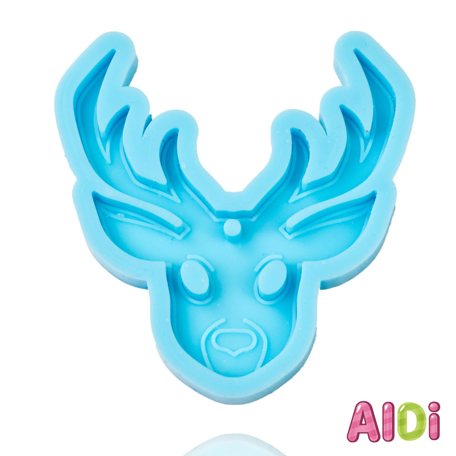 

DIY Deer heads keychains mold elk Silicone mold Clay Jewelry Making glitter epoxy Resin mould