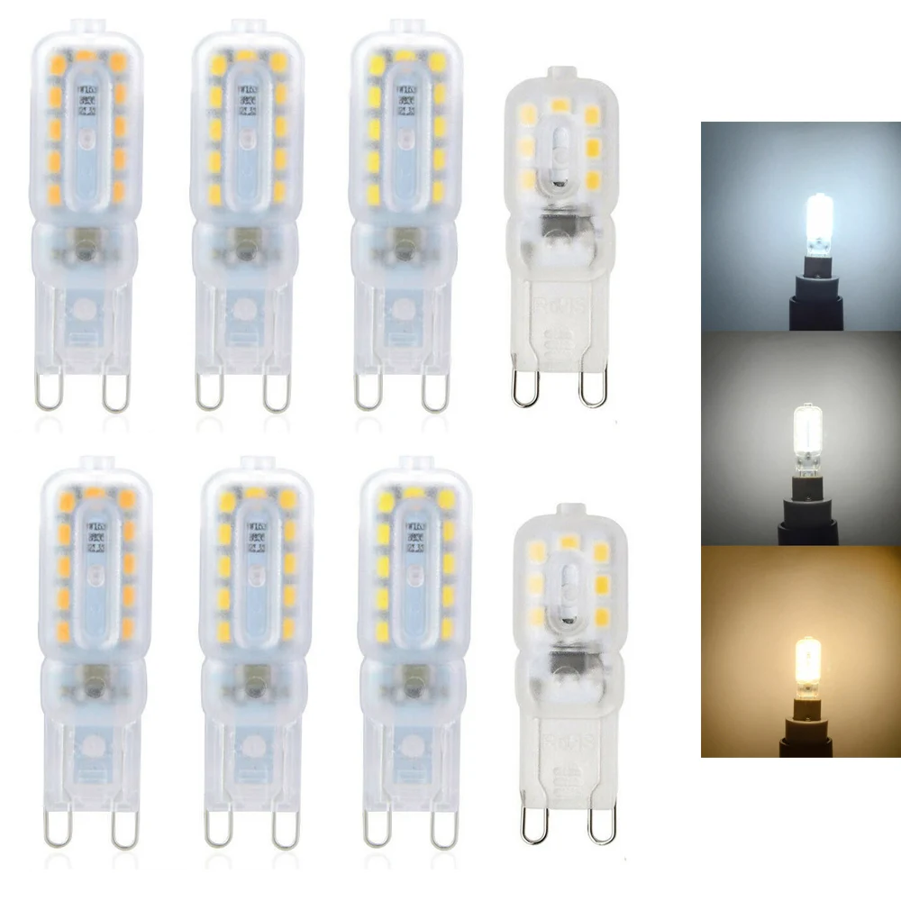 10x14LED s 22LED диммируемая Мини G9 Светодиодная лампа-кукуруза SMD 2835 лампочка Точечный