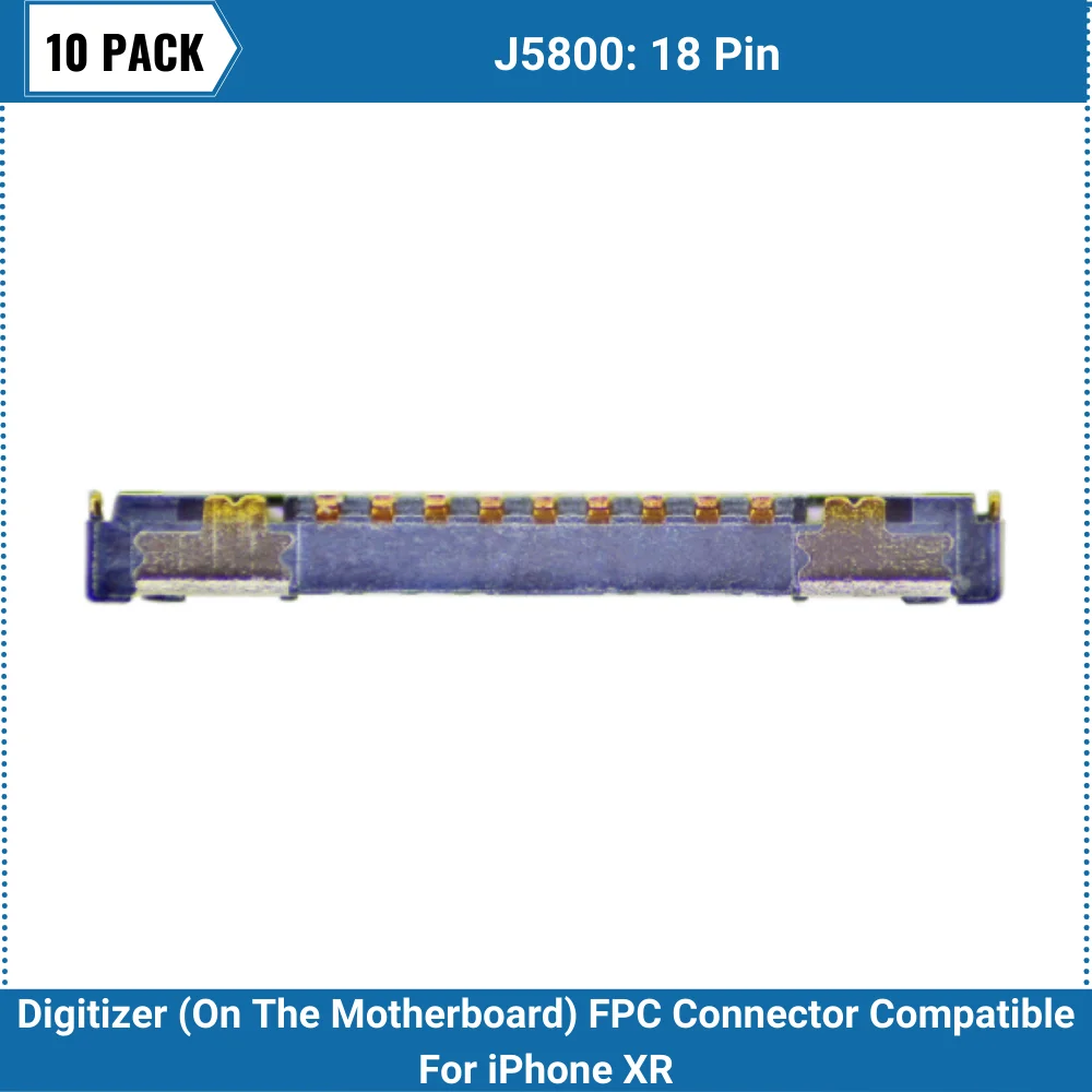 10 упаковок дигитайзер (на материнской плате) FPC коннектор совместимый с iPhone XR (J5800: