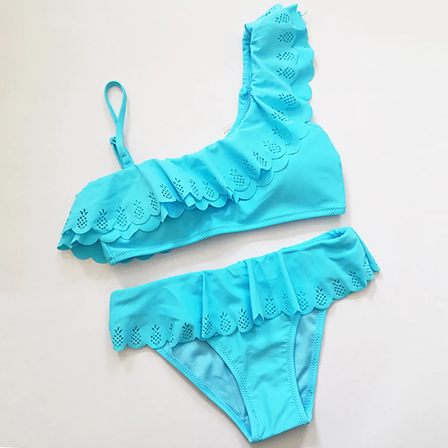 Купальный костюм для маленьких девочек с ананасовым принтом купальный открытым