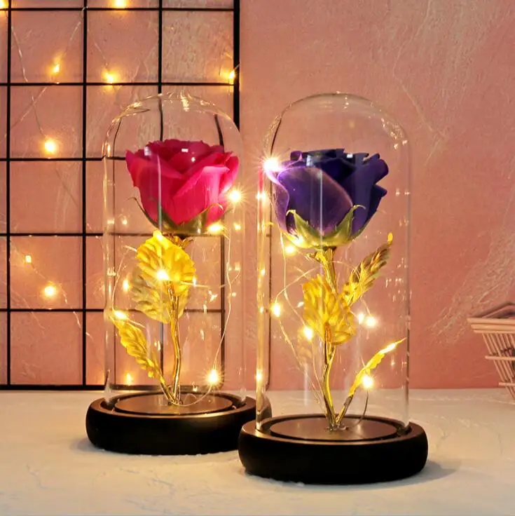 Simulated Flower Star Nightlight Birthday Gift Festival Gift Fashion Home Decoration