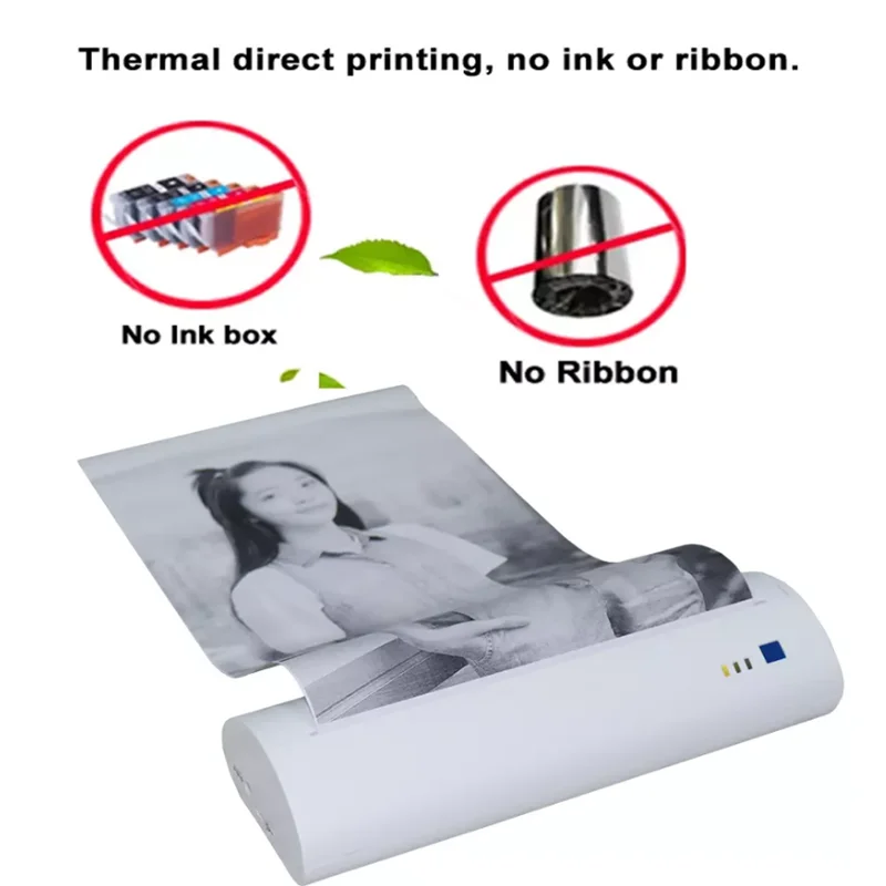 

JEPOD mini handheld design thermal A4 size document printer support business office printing