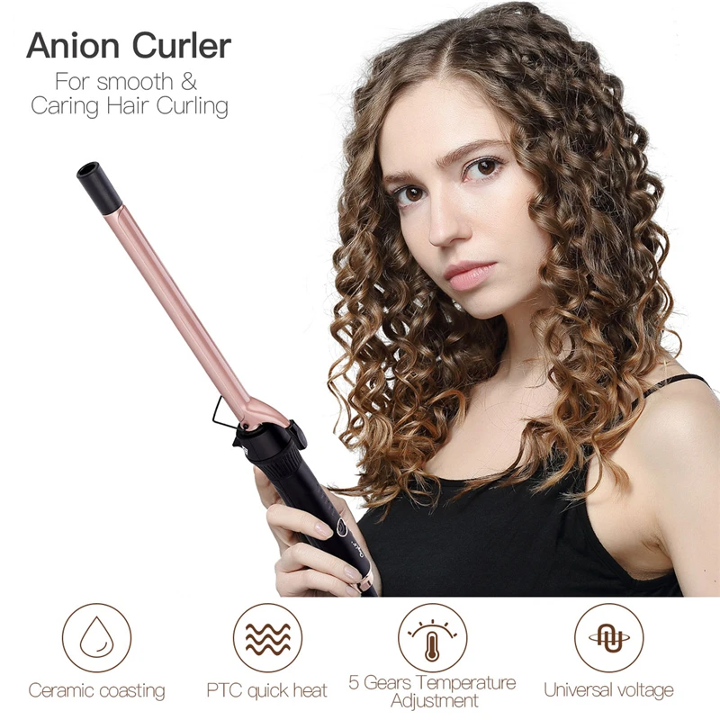 Щипцы для завивки волос PTC профессиональная керамическая плойка с функцией