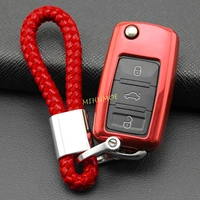 flip key fob chain for vw jetta polo golf mk6 passat b7 tiguan beetle touran eos up scirocco accessories cover case keychain red