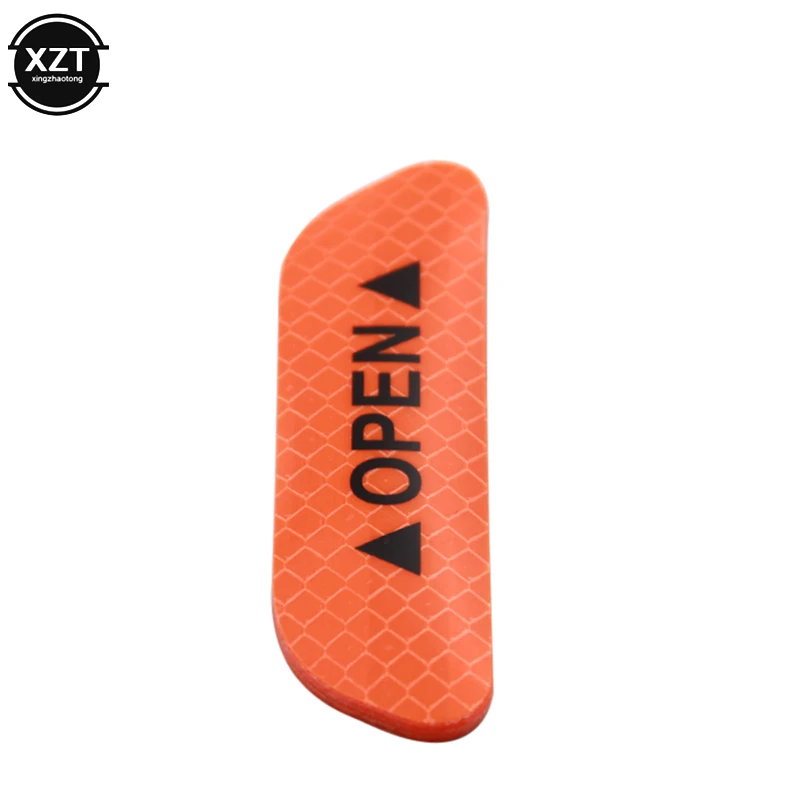 orange 4 шт./компл. DIY Автомобиль открыть светоотрающей полосой Предупреждение отражающая открытая уведомления велосипедные аксессуары наружные двери автомобиля наклейки на автомобиль - Название цвета: orange