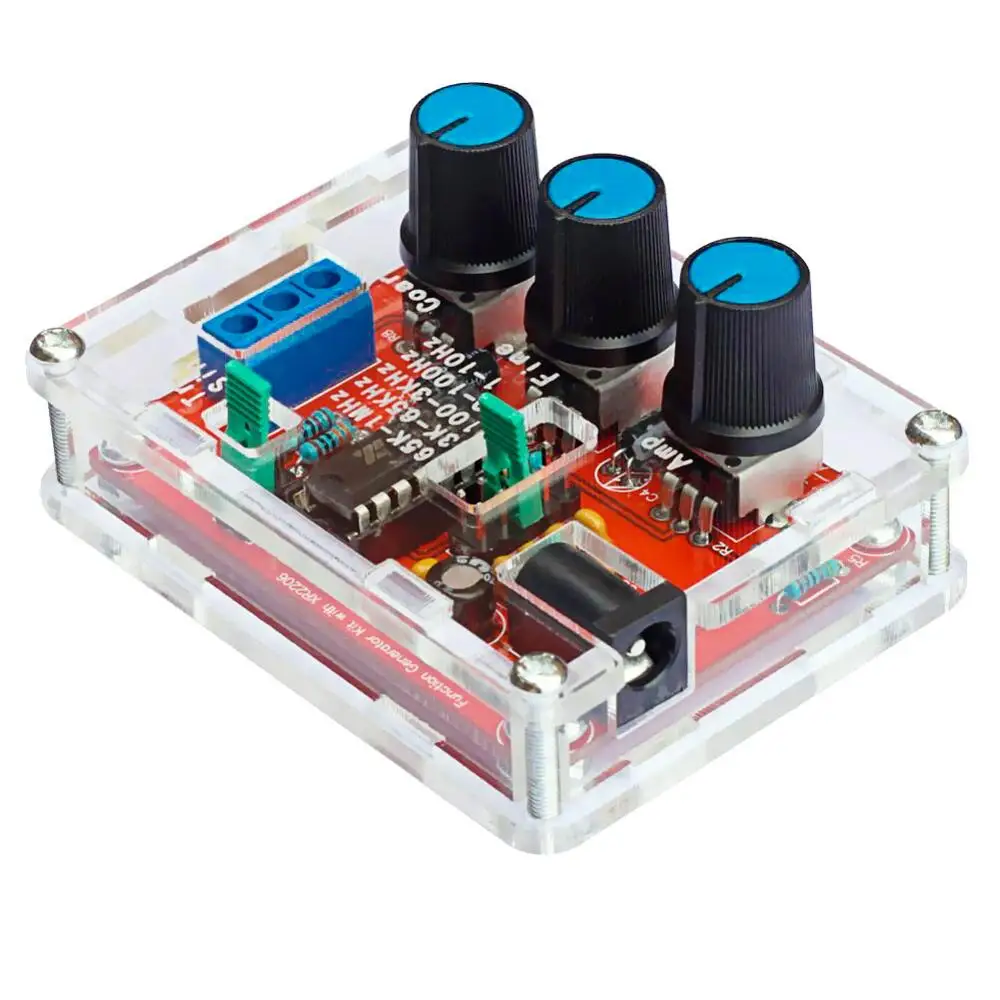 1 Гц МГц XR2206 функциональный генератор сигналов DIY Kit синус/треугольник/квадратный