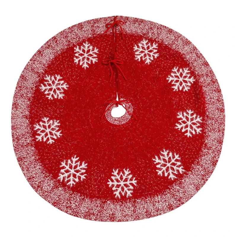 

Рождественское украшение, юбка на елку, 47 дюймов, воротник на елку со снежинками, деревенские рождественские украшения, новогодний декор дл...