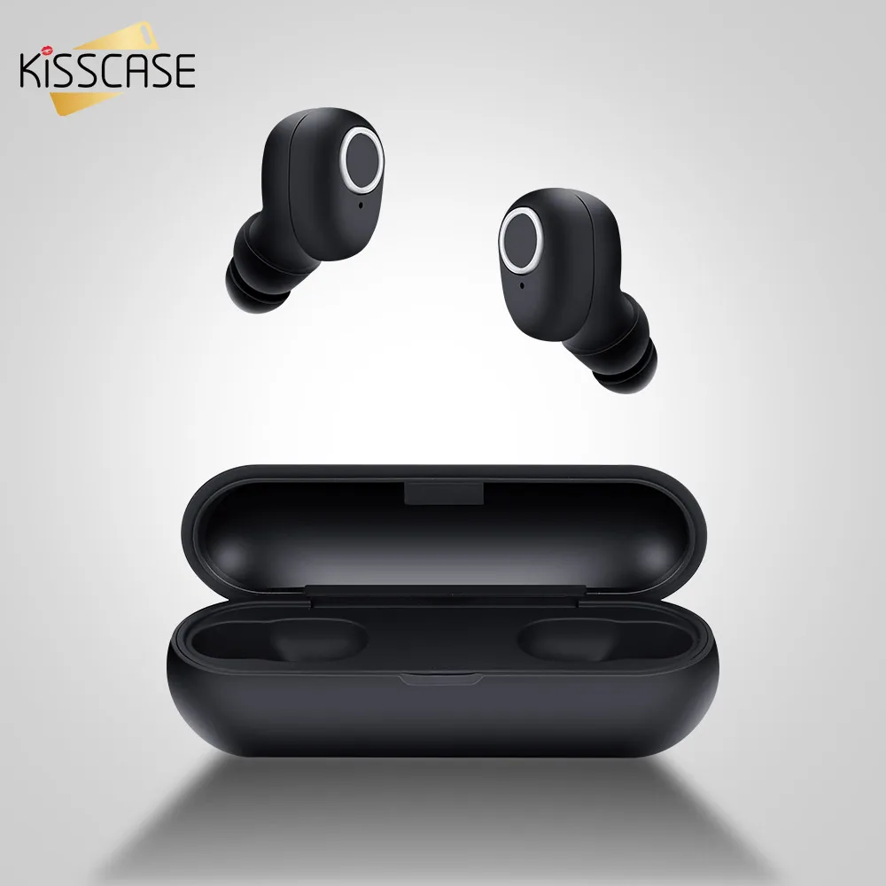 KISSCASE Q1 TWS Мини Dual V5.0 Беспроводной наушники Bluetooth 3D стерео звук fone de ouvido с двойной