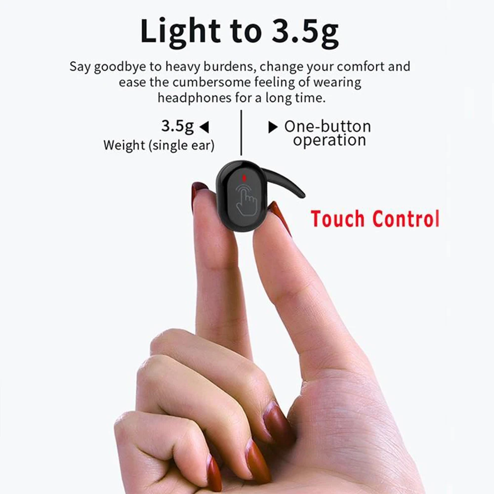Cewaal беспроводная гарнитура Bluetooth совместимые наушники 5 0 вкладыши с зарядным