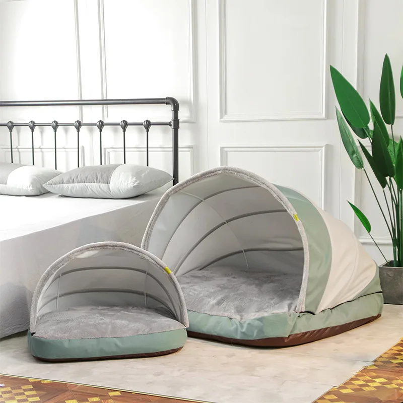 

Dog Beds New Style Puppy Bed Contrast Color Deep Sleep Tent Donut Dog Bed Removable And Washable Dog Bed To Keep You Warm winter