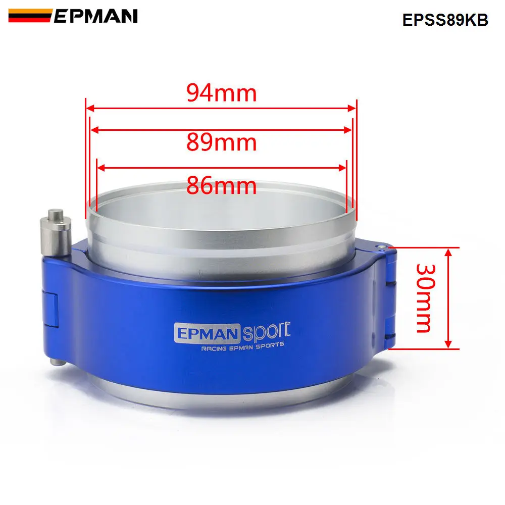 EPMAN HD выхлопной V образный зажим с фланцевой системой в сборе для 3 5 &quot89 мм шланга