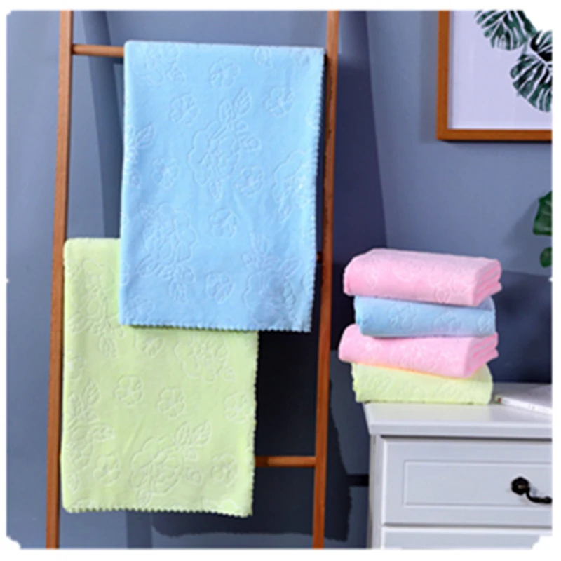 

70*140cm Superfine Fiber Cartoon Child Bathing Towel Hand Towel Home Cleaning Outdoor Swimming for baby for Kids High Quality