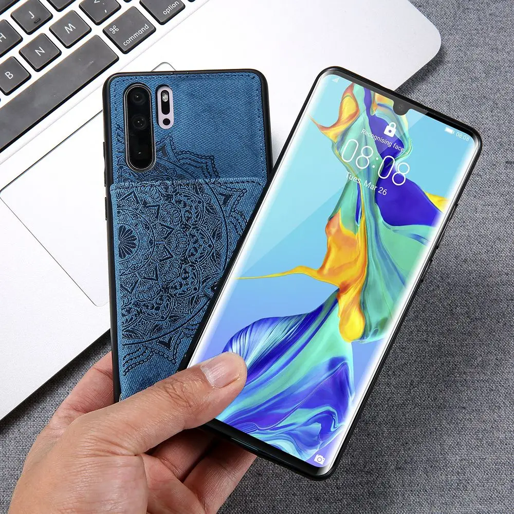 LAPOPNUT тонкий гибридный тканевый карточка из ткани Слоты Чехол для телефона HUAWEI P30