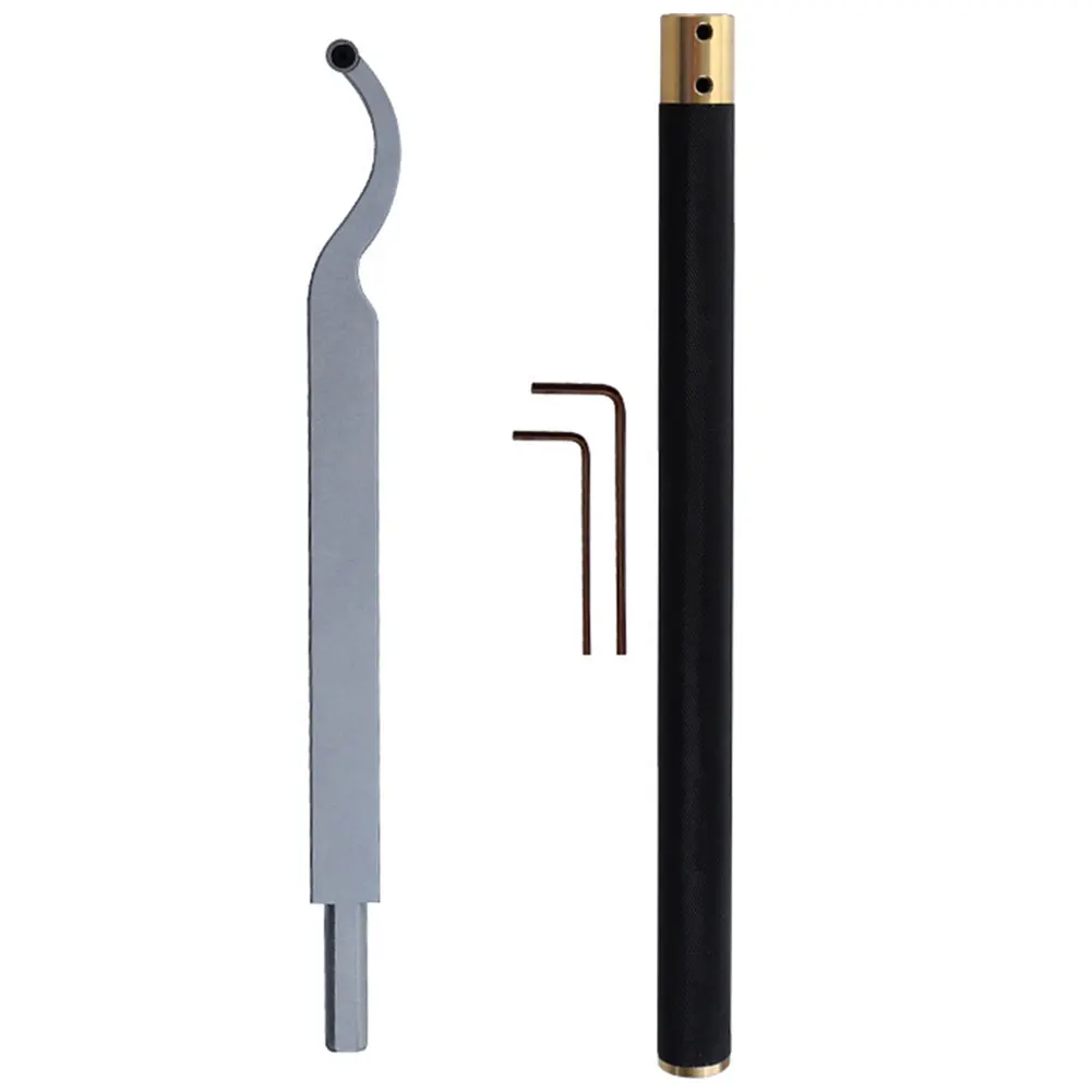 

Woodturning Tool Rotating Chisel Insert Cutter Round Shank Hollowing Cutting Lathe Tool Hex Socket Wrench for Woodworking