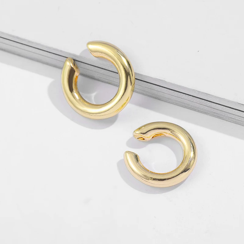 

Trendy Punk Rock Link Chain Clip Earrings Femme Simple Corss No Piercing Earcuffs Cartilage Earrings for Women Party Jewelry