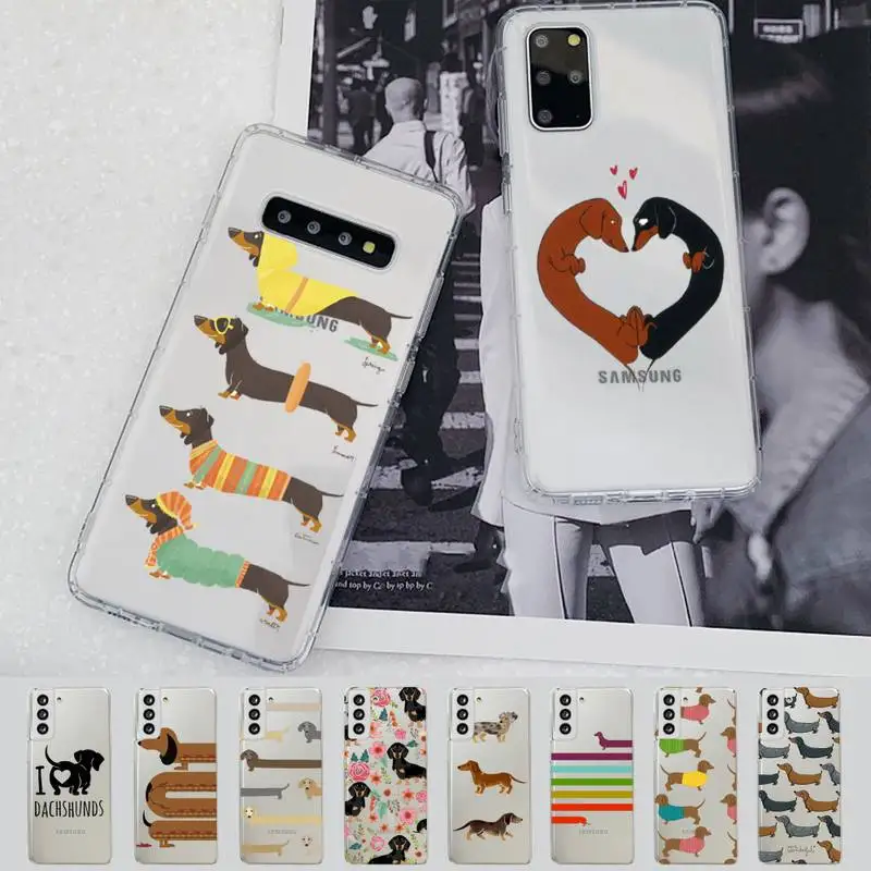 

Dachshund Dog Phone Case For Samsung A 51 30s 71 21s 70 10 31 30 52 12 40 S20 21 plus lite UlTRA