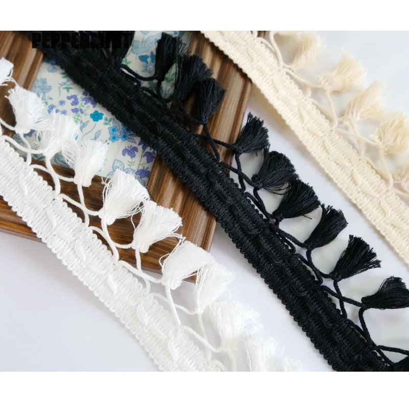 1 ярд хлопковое кружево с бахромой макраме 5 см прямая качественная отделка