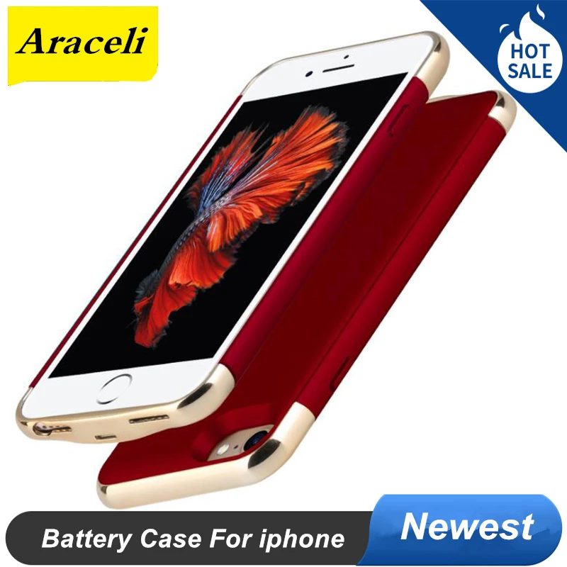 Умный чехол с аккумулятором 2020 для iphone 6 6s 7 модное ультратонкое зарядное