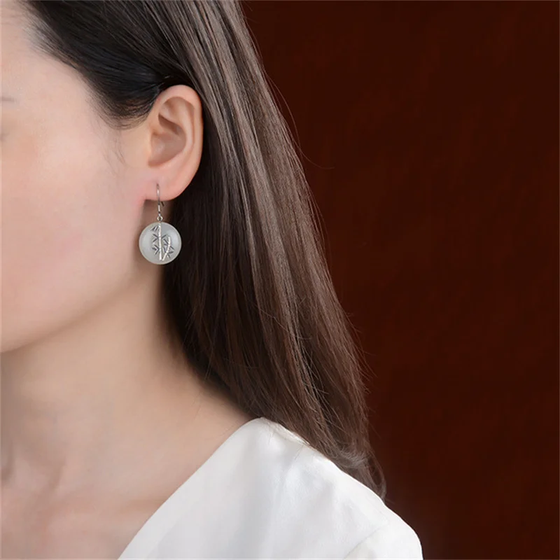 Ювелирные изделия из настоящего серебра 925 пробы с желтым халкадоном и белым