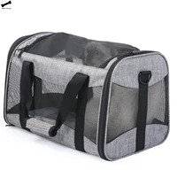 pet carrier bag portable cat carrier bag top opening removable mat mesh foldable cat carrier transport bag for dogs and cats