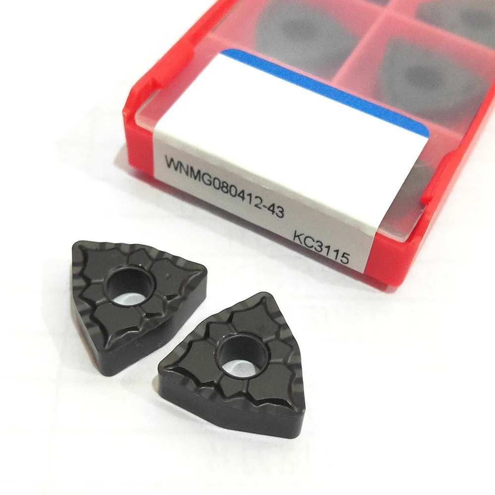 

10pcs/lot WNMG080412-43 KC3115 Milling Tool CNC External Turning Tool Hard Alloy Lathe Cutter Metal Lathe Tools