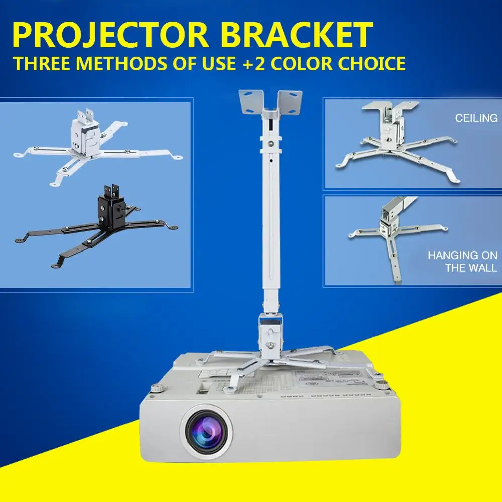 43 65 см кронштейн для проектора Выдвижной регулируемый потолочный настенный 5 кг