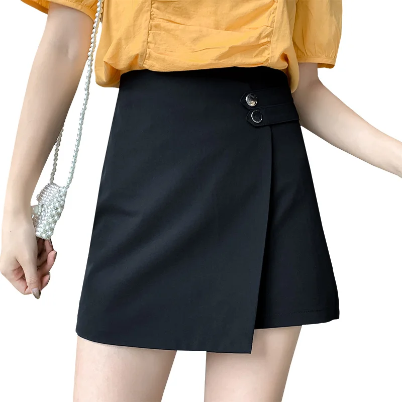 Юбка женская трапециевидная на пуговицах с завышенной талией | Женская одежда