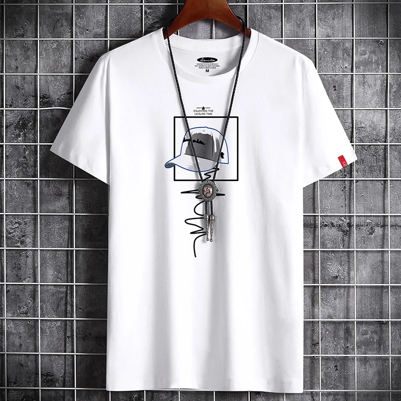 

2022 Newest T Shirt for Men Clothing Fitness White O Neck Anime Man T-shirt For Male Oversized S-6XL New Men T-shirts Goth Punk