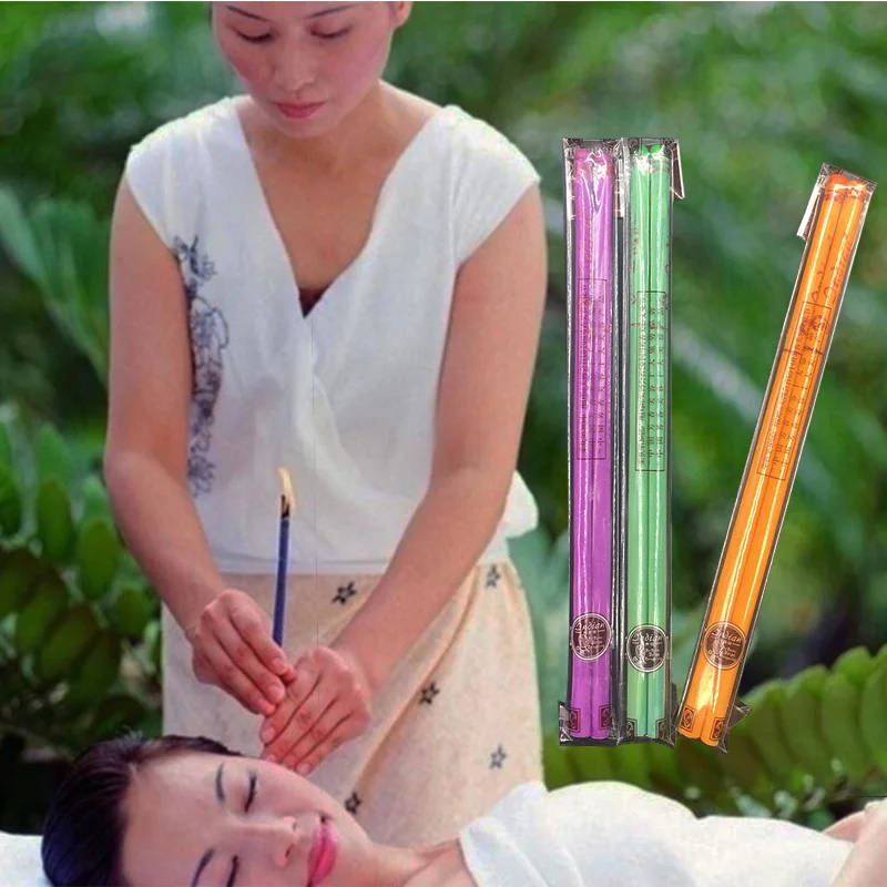 

30Pcs Ear Candle Ear Candling Therapy Straight Style Coning Beewax Natural Ear Care Thermo-Auricular Therapy Face Lift Tool
