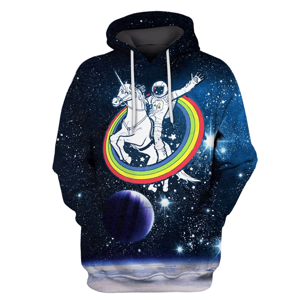

PLstar Cosmos Newest Astronaut Art Hoodies 3D printed Premium Funny Unique Harajuku Streetwear Unisex Hoodie/SweatshirtZip W-16