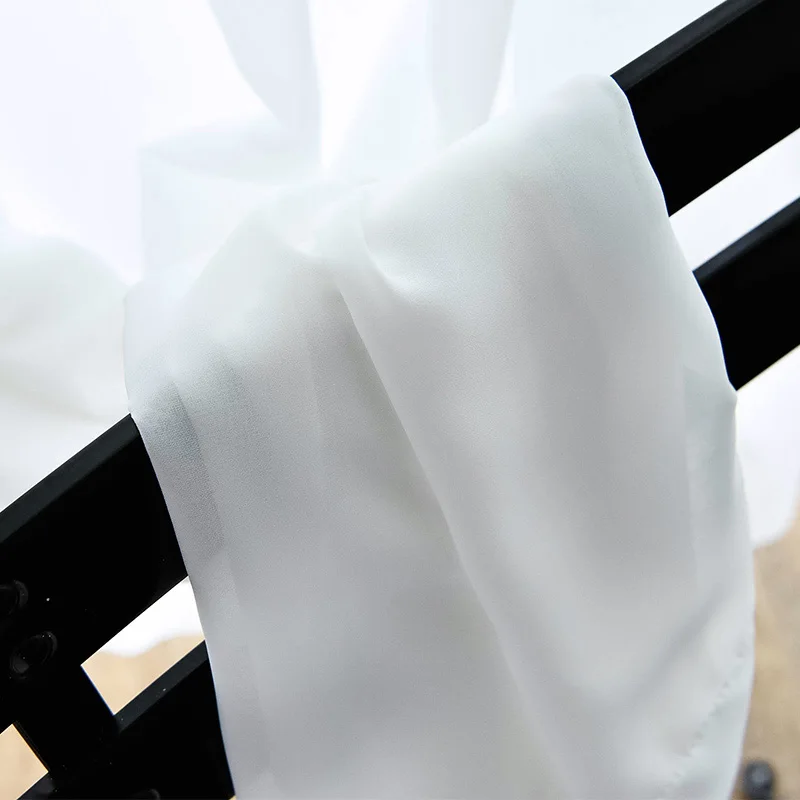 Белая Тюлевая занавеска s окно для гостиной современные шифоновые прозрачные