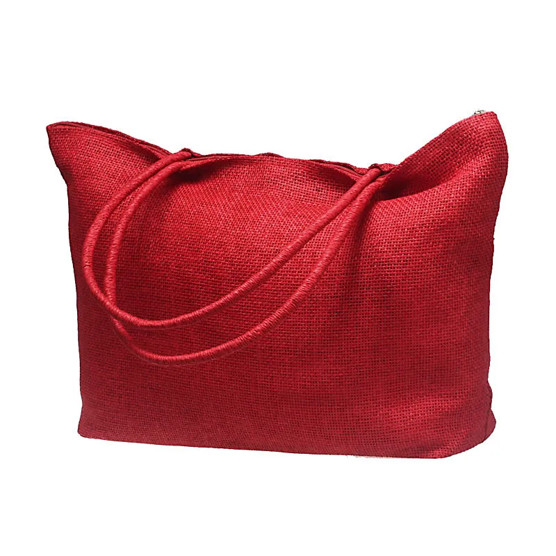 Большие соломенные пляжные сумки женская складная многоразовая сумка для