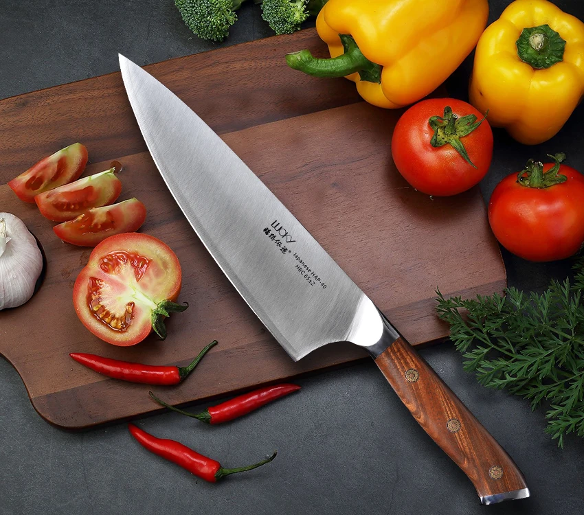 Gyuto, кухонный нож шеф-повара, японский HAP40, сталь, Высокоуглеродистая сталь, Кливер, филе для мяса, рыбы, нарезка, разделочный нож для приготовления пищи 28