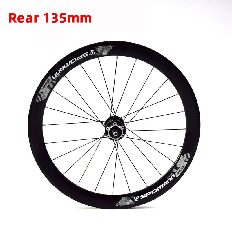 Складная велосипедная колесная пара 20 дюймов 451 дюйма алюминиевый сплав колеса