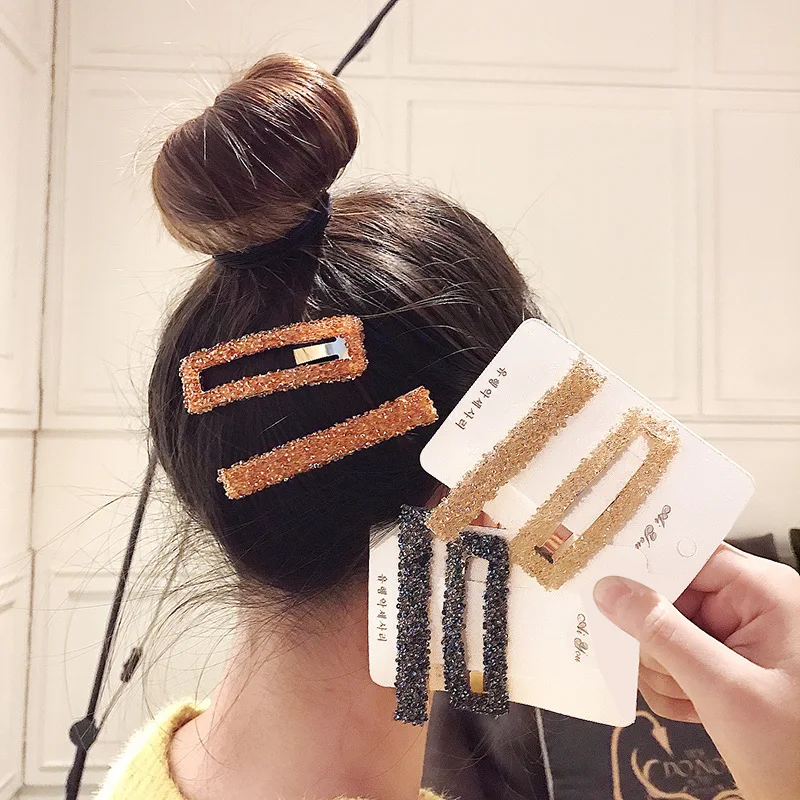 Заколки для волос женские прямоугольные 1 комплект | Красота и здоровье