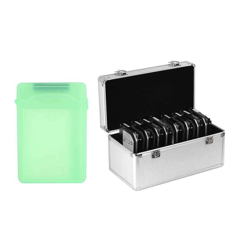hot ttkk 5 pcs 3 5 inch ide sata hdd external case aluminum eva protection for 8 x 3 5 6 x 2 5 inch hard drive free global shipping