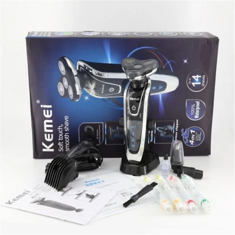 Бритва Raozr Мужская электрическая для бороды набор ухода за лицом ротационная