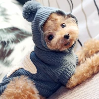 1pcs pet dog sweaters winter pet clothes for small dogs warm sweater coat outfit for cats clothes woolly soft dog t shirt jacket