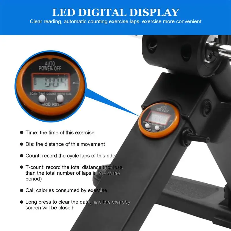 

2021 New Indoor Mini Fitness Exercise Bike Treadmill Vertical Rehabilitation Bicycle Handrail Cycling Stepper Leg Pedal Trainer